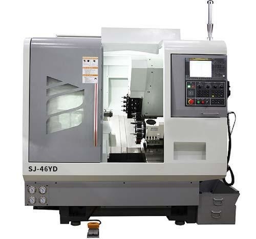 Einwerkzeughalter CNC-Drehmaschine Sj-46yd CNC-Drehmaschinen-Fräsenzentrum Drehmaschine FANUC